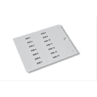 CEMBRE SPA - CEM49113N TARGHETTA ADESIVA PER COMPONENTI, PREFUSTELLATA, IN PVC RIGIDO, 15x27mm, BLU