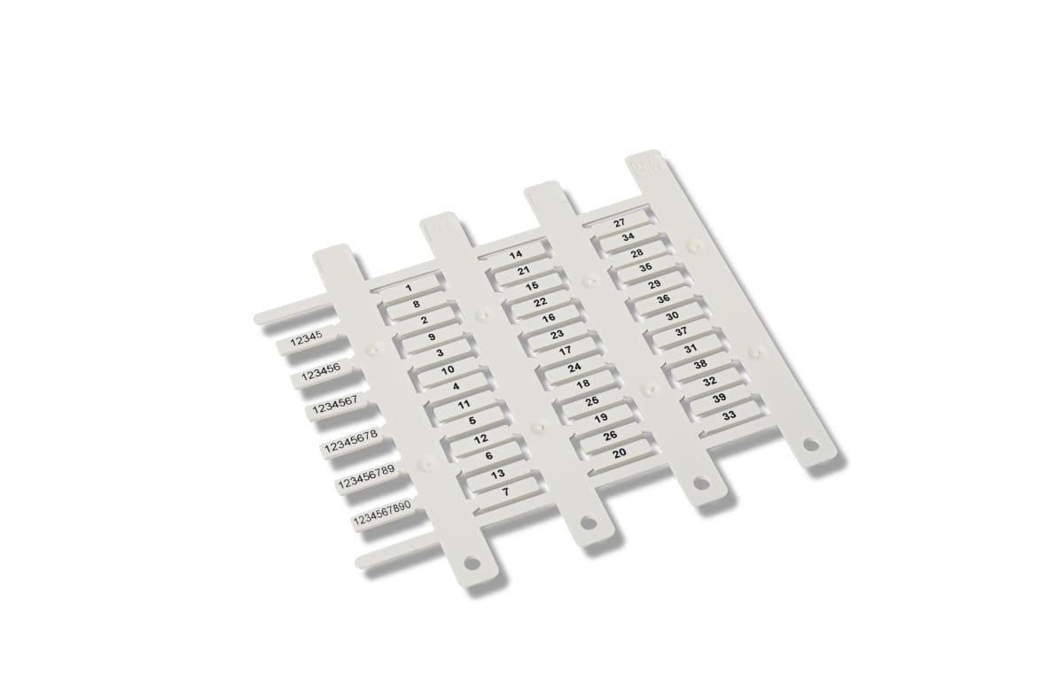 CEMBRE SPA - CEM40093 TARGHETTA MG-TPM BIANCA 4X18MM X TUB.TRA