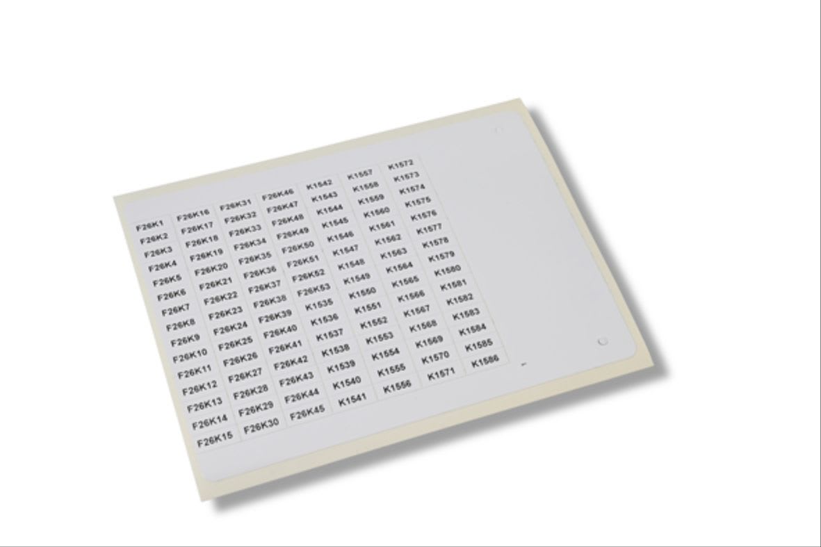 CEMBRE SPA - CEM46215 ETICHETTE ADESIVE, IN FILM PVC, PREFUSTELLATE, PER ESTERNO QUADRO, 6x15mm, ROSSO