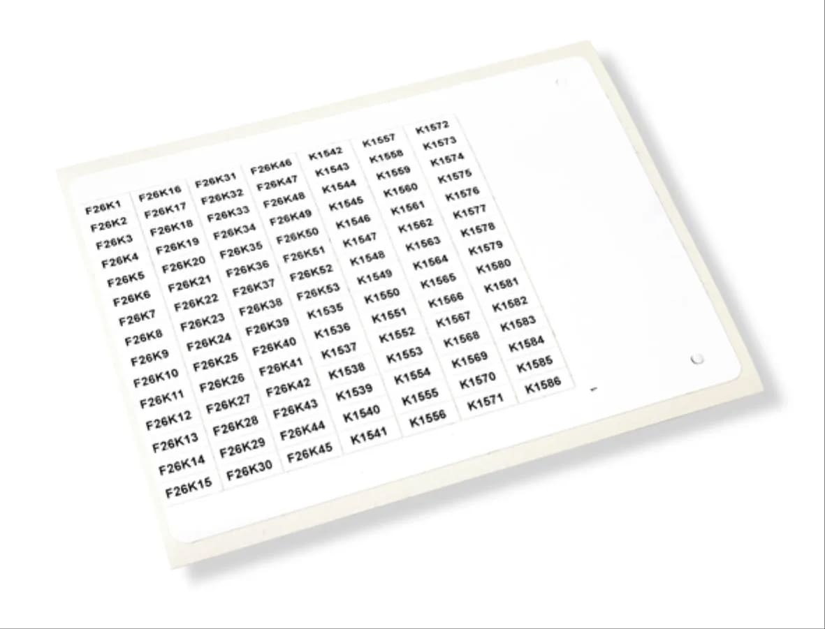 CEMBRE SPA - CEM46029 ETICHET.MG-VYT AD.TRASPARENTE VINILE 50X