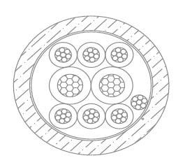 MICRO TEK SRL - MIKAX22054022 CAVO ALLARME IN CCA 2 X 0.50 4 X 0.22 P