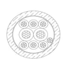 MICRO TEK SRL - MIKAX22058022 CAVO ALLARME IN CCA 2 X 0,50 + 8 X 0,22