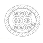 MICRO TEK SRL - MIKAX22758022 CAVO ALLARME IN CCA 2 X 0,75 + 8 X 0,22