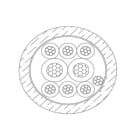 MICRO TEK SRL - MIKB205402210 CAVO DA INTERRAMENTO 2X0,50+4X0,22 FRPE