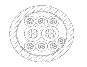 MICRO TEK SRL - MIKB205602210 CAVO DA INTERRAMENTO 2X0.50-6X0.22 FRPE