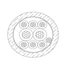 MICRO TEK SRL - MIKB205602210 CAVO DA INTERRAMENTO 2X0.50-6X0.22 FRPE