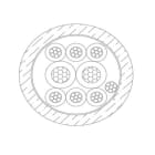 MICRO TEK SRL - MIKB207542210 CAVO DA INTERRAMENTO 2X0.75-4X0.22 FRPE