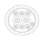 MICRO TEK SRL - MIKB207562210 CAVO DA INTERRAMENTO 2X0,75+6X0,22 FRPE