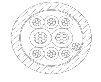 MICRO TEK SRL - MIKB275622XXX CAVO DA INTERRAMENTO 2X0,75+6X0,22 FRPE