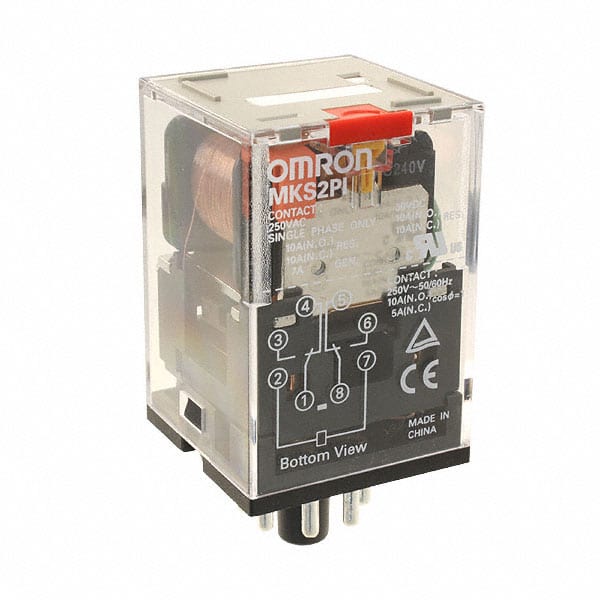 OMRON OMRMKS2PIAC24-23934 RELE-2SPDT.10A250V.OCTALEPULSANTEDIPROVA