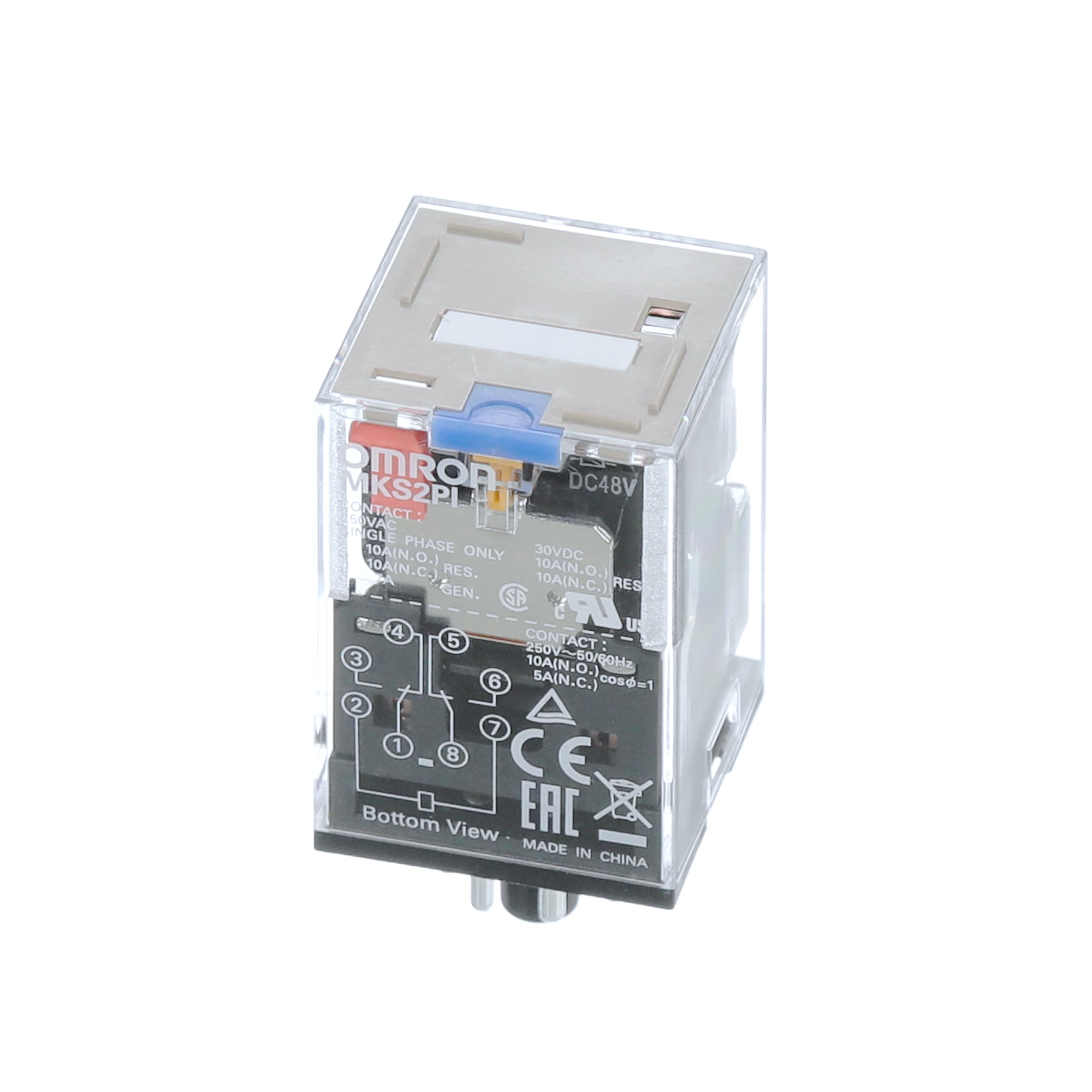 OMRON OMRMKS2PINDC12 rele-2SPDT10A/250VoctalepulsprovLED