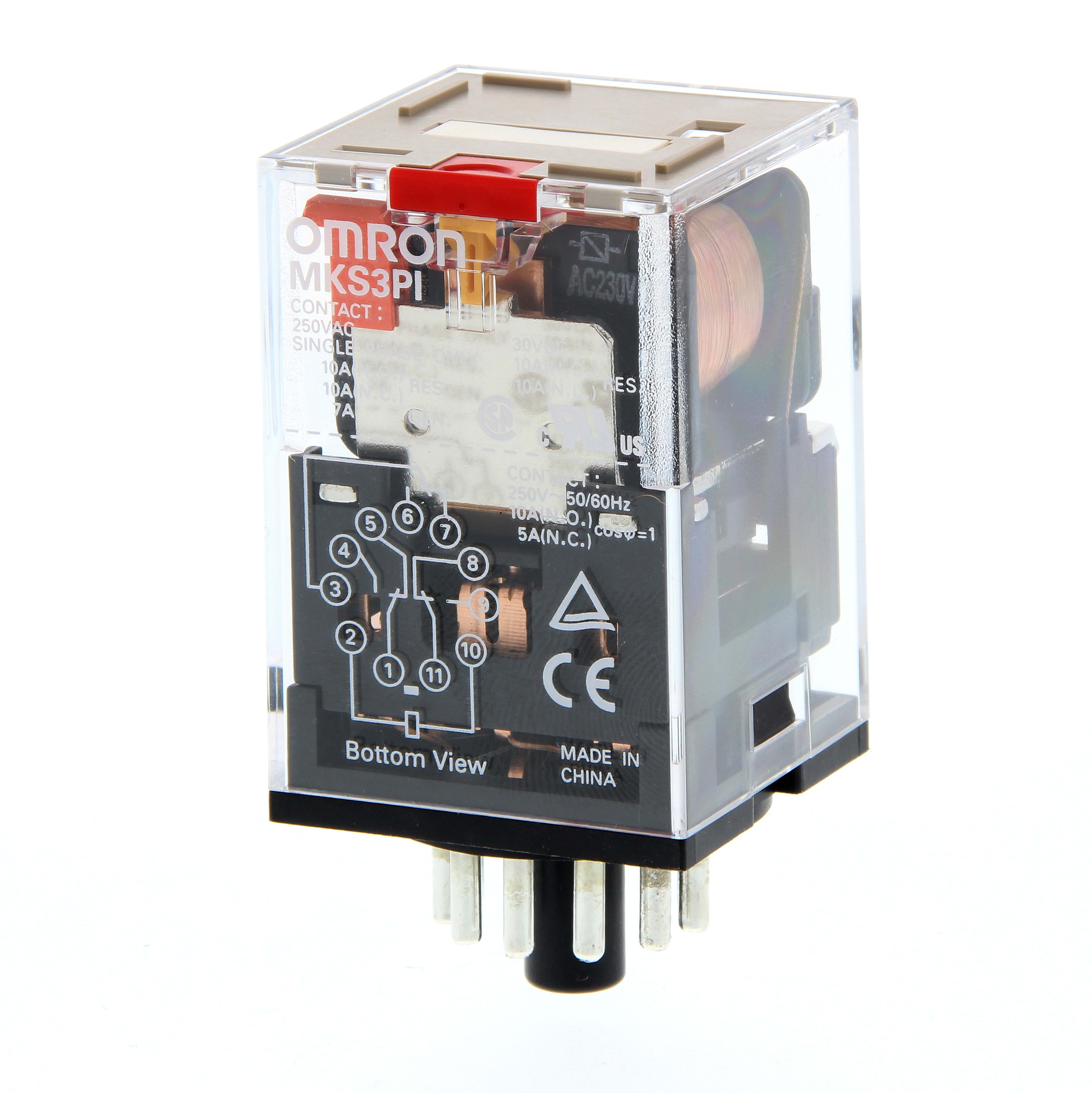 OMRON OMRMKS3PI5AC240 REL A INNESTO 11 PIN 3PDT 10 A INDICATO