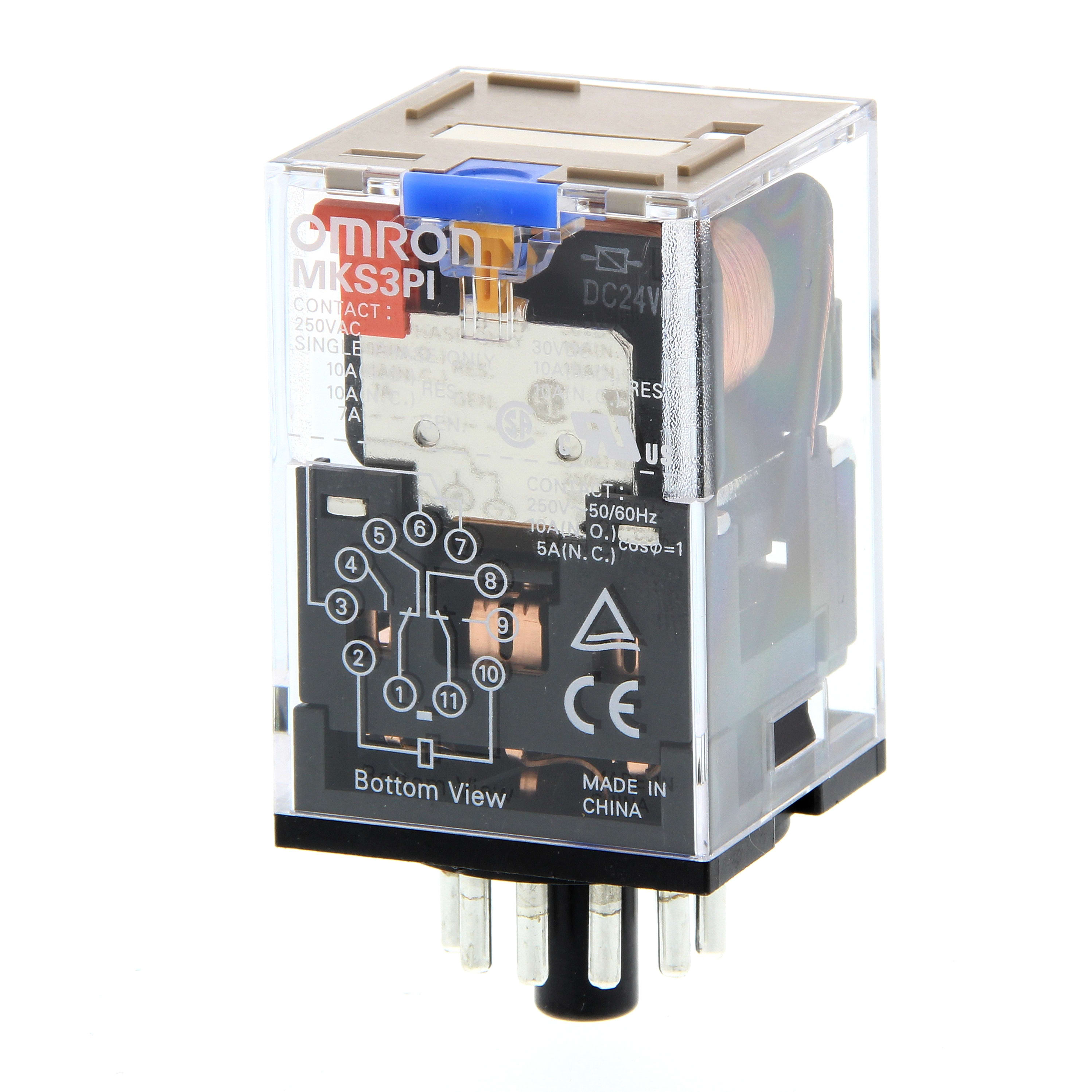 OMRON OMRMKS3PIDC24 RELE-3SPDT10A/250VUNDECAL