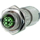 Metz - MEZMMF881A315-0001 M12 Buchse IP67 gerade Flanschgeschirmt,