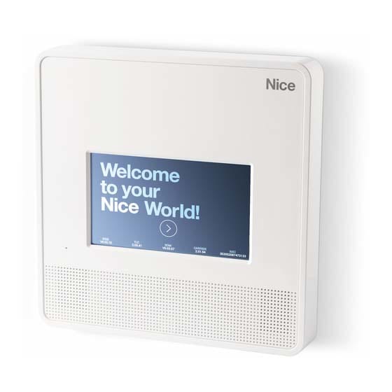 NICE SPA NICMNCUT CENTRALE ALLARME RADIO, WI-FI, CON TOUC