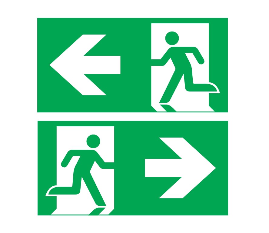 EATON - EAOO-ESP40-ILR VELOS PANNELLO ISO7010 SINISTRA/DESTRA 4