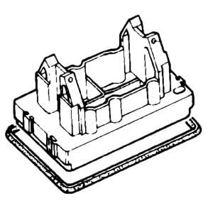 CANALPLAST CANMONO21AL BASETTA MONO2 OR.ALLUMINIO