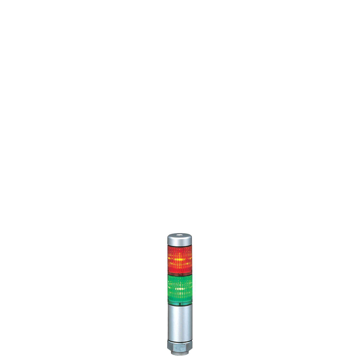 PATLITE EUROPE GMBH PMHMPS-202-RG Torretta compatta, 2 moduli, 24VDC/AC, 30mm, fissaggio diretto, cavo, IP65