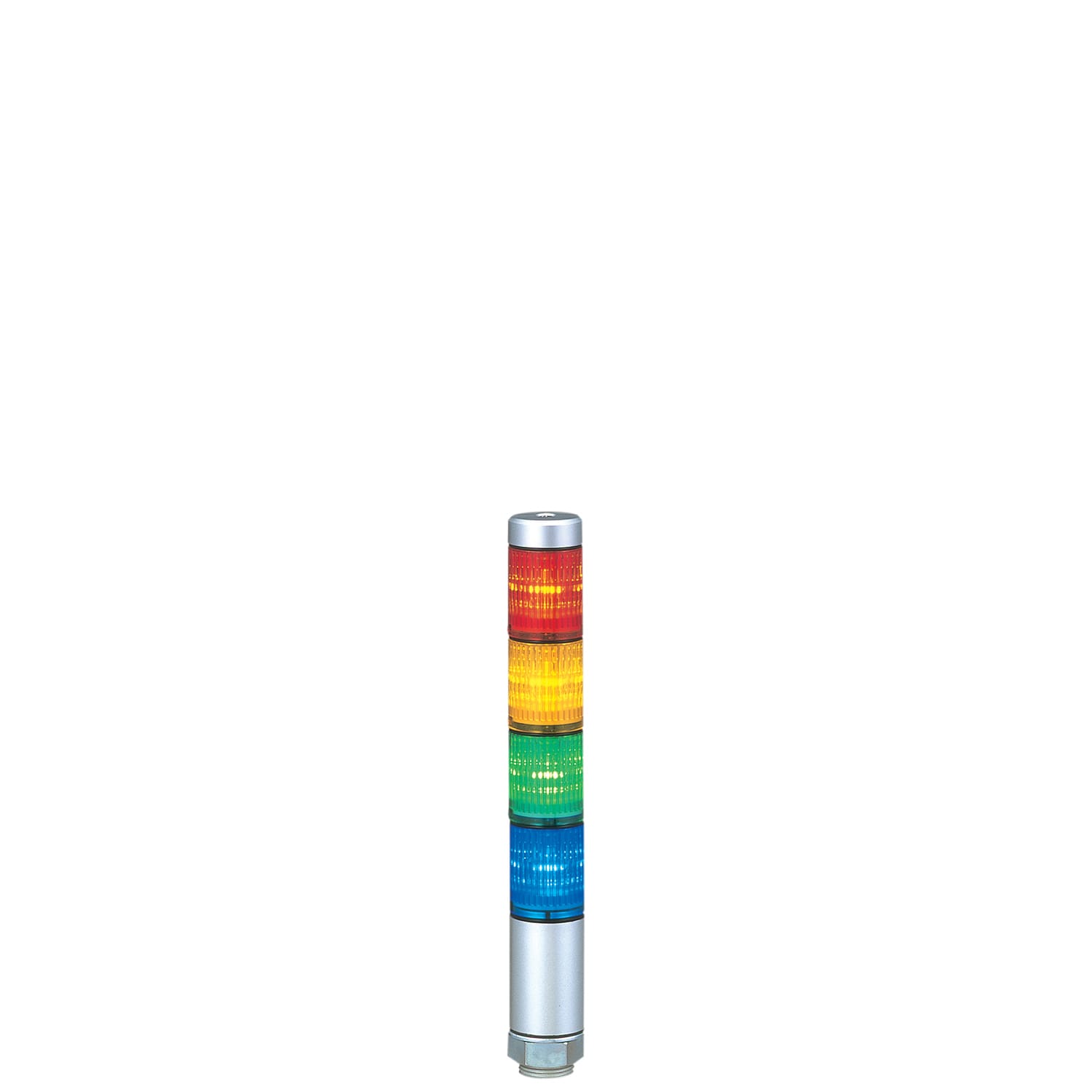 PATLITE EUROPE GMBH PMHMPS-402-RYGB Torretta segn., bianca, 4 moduli, 24VDC, 60mm, montaggio diretto, cavo, buzzer