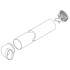 ARISTON THERMO MRO3208092 J1 EVO KIT ARIA PER MURO EXT D125