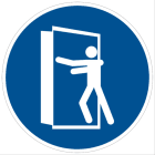 CEMBRE SPA - CEM222304 ETICHETTA ADESIVA DI PRESCRIZIONE MS-CD, SIMBOLO CHIUDERE LA PORTA, DIMENSIONE 200mm