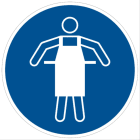 CEMBRE SPA - CEM220801 ETICHETTA ADESIVA DI PRESCRIZIONE MS-WA, SIMBOLO INDOSSARE IL GREMBIULE, DIMENSIONE 50mm