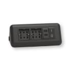 ARNOCANALI SPA - ARNMT103.4S.NA MODULO 2 MULTIPRESA 2USB NERO