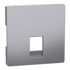 SCHNEIDER ELECTRIC - SNRMTN4215-6036 Central plate for RJ11 and RJ12 stainless steel, System Design