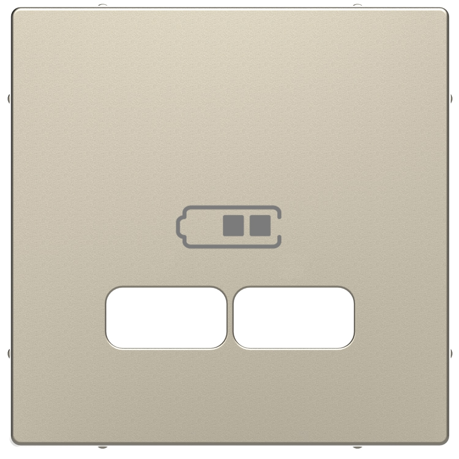 SCHNEIDER ELECTRIC - SNRMTN4367-6033 Piastra per ricarica USB System Design, sahara