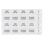 BRADY ITALIA - MODT1527B TARGHETTA 15X27MM BIANCO - 480 TAG