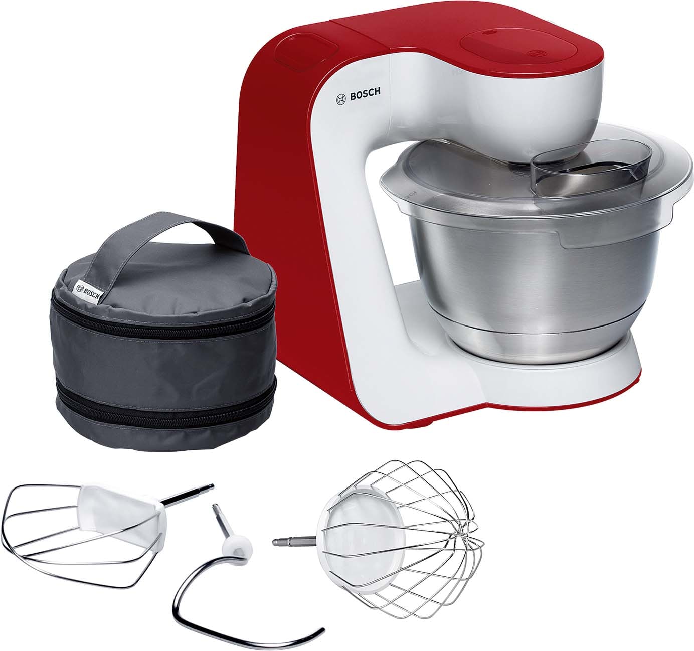 BOSCH ROBERT BOSMUM54R00 Kuchenmaschine,900W,7St,3.9LEdst-Sch,Zub