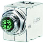 Metz - MEZMWN911A415 SchrankdurchfA1/4hrung M12 RJ45gewinkelt