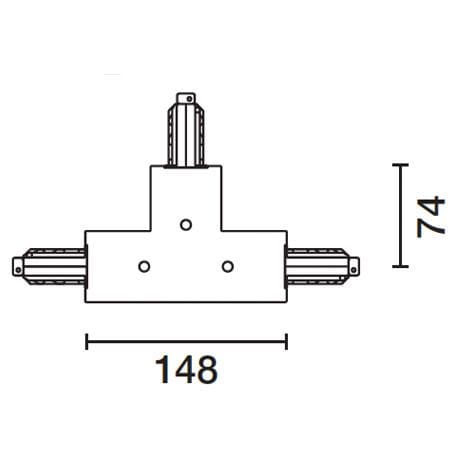 IGUZZINI ILLUMINAZI - IGZ3.MXY8.004.0 GIUNTO T C/CONDUT.TERRA DESTRO+INTER.BIN