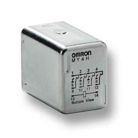 OMRON - OMRMY4H110120AC-156 REL ERMETICO MY4H, 110 120VCA, 4PDT, 3A