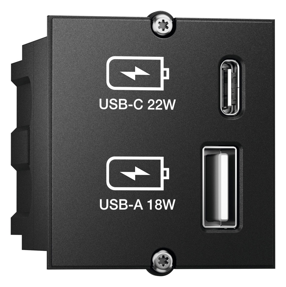 BACHMANN SALES GMBH - HMA917.227 CARICATORE 1XUSB A 1XUSB C 18 22WATT CM