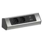 BACHMANN SALES GMBH HMA932.015 CASIA 2 2XP40 1XUSB AC 22W 2.0M INOX