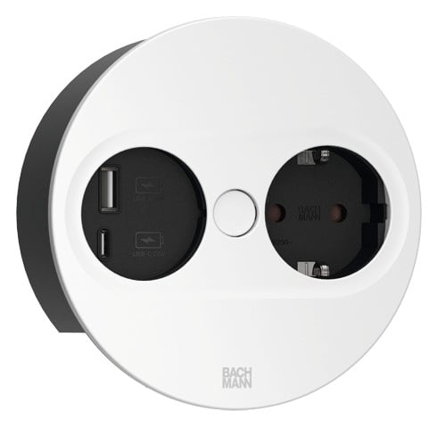 BACHMANN SALES GMBH - HMA946.204 TWIST 2 1XCEE 1XUSBA C22WBIANCARAL9010TO