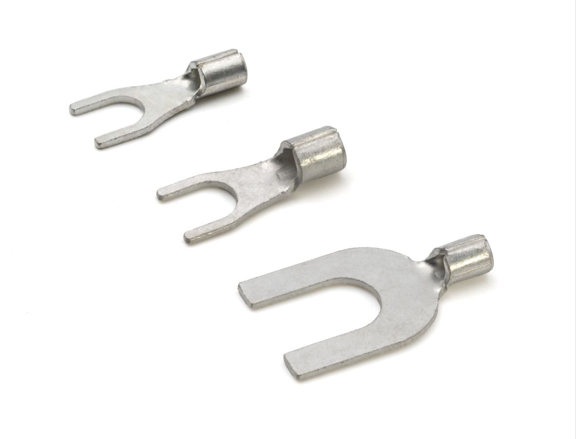 CEMBRE SPA - CEMBN-U8 CAPOCORDA A FORCELLA, NON ISOLATO, CON COLLETTO NON BRASATO, PER CONDUTTORI IN RAME, VITE 8mm SEZIONE 0,25-1,5 mmq