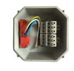 OEC SRL OECN0CE0078/S CASSETTA DERIVAZ.10 MM2 CON 1 SCARICATOR