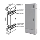 OEC SRL - OECN0ST0163 ARMADIO 850X1400X450 + ZOCCOLO+ SOPRALZO