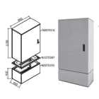 OEC SRL OECN0ST0185/12 ARMADIO 850X1100X450 CON ZOCCOLO SERR.12