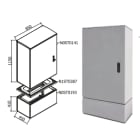 OEC SRL OECN0ST0185 ARMADIO 850X1100X450 CON ZOCCOLO