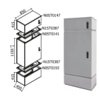 OEC SRL OECN0ST0187 ARMADIO 850X1100X450 CON ZOCC.E SOPRALZO