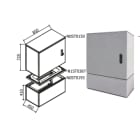 OEC SRL OECN0ST0188 ARMADIO 850X700X450 CON ZOCCOLO