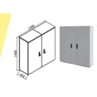 OEC SRL - OECN0ST0311/AFF Armad. 1300X1400X450affianc.con zocc.