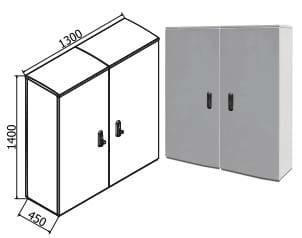 OEC SRL - OECN0ST0316/UN ARMADIO 1300X1400X450 VANO UNICO