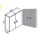 OEC SRL OECN0ST0316/UN/21 ARMADIO 1300X1400X450 VANO UNICO SERR.21