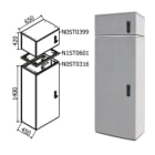 OEC SRL OECN0ST0317 ARMADIO 650X1400X450 + SOPRALZO