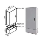 OEC SRL OECN0ST0373/21 ARMADIO 850X1400X350 CON ZOCCOLO SERR.21