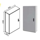 OEC SRL - OECN0ST0373/W ARMADIO 850X1400X350 CON ZOCCOLO NO/SER.